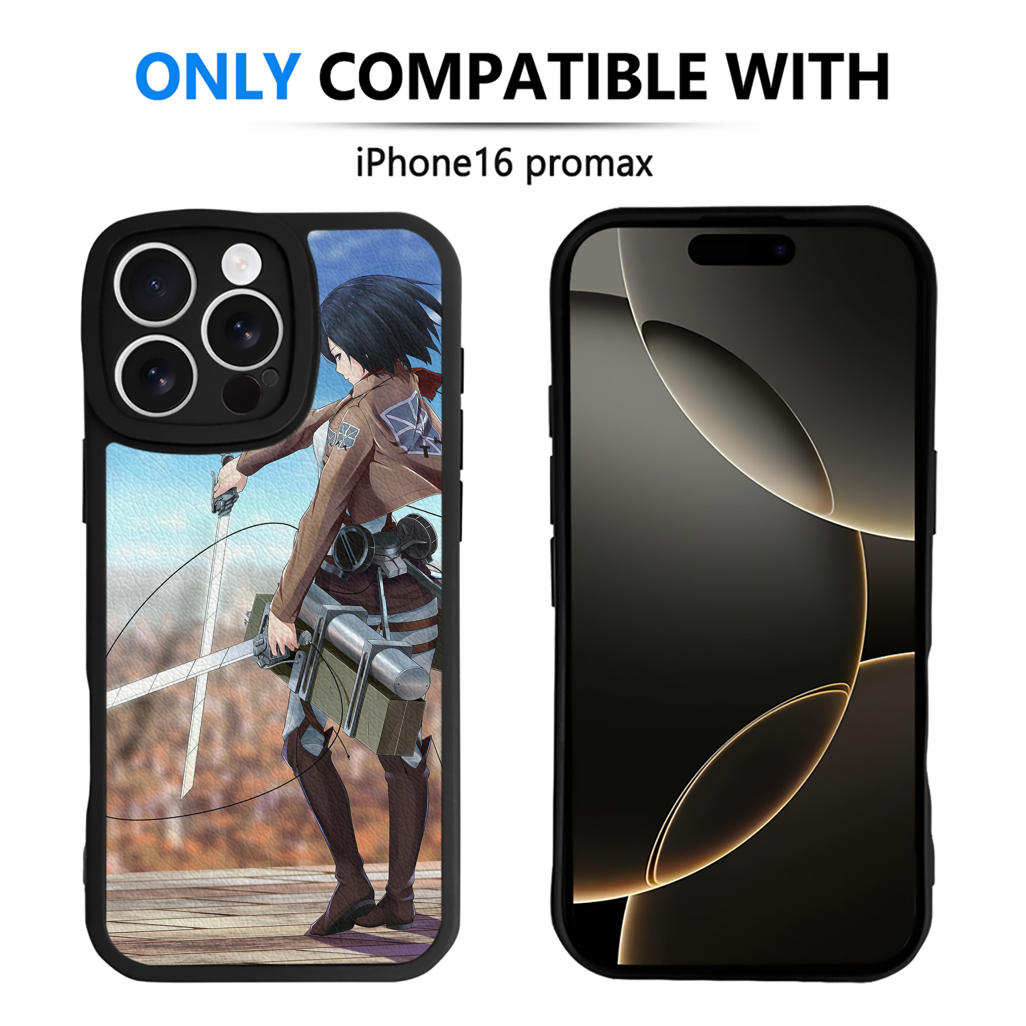 （画像用） 進撃の巨人 Attack on Titan 【iPhone 16シリーズ対応】シリコンスマホケース（レザー調） 材質：シリコン